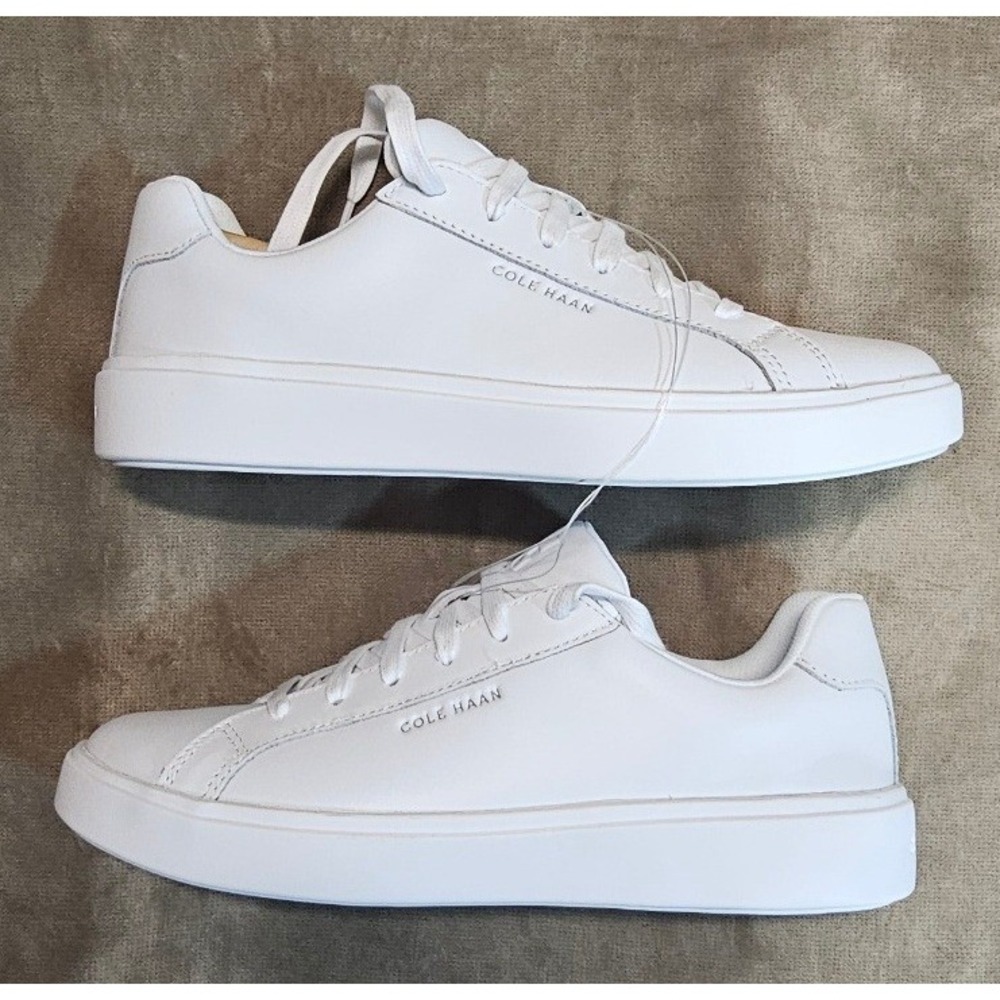Cole Haan GC Daily Sneaker White Leather Low Top Womens 7 B W26651 - Picture 4 of 8